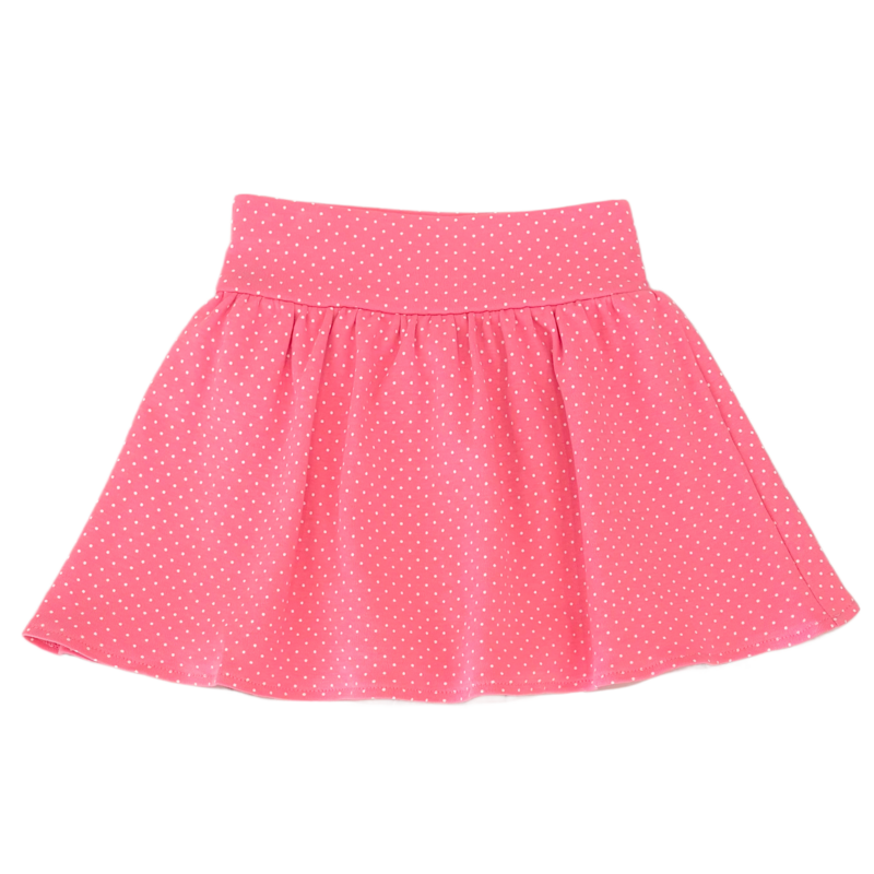 Luigi Luigi Bubblegum Polka Dot Print Skort