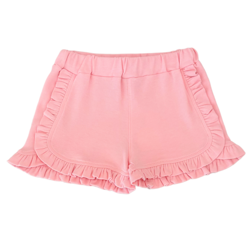 Luigi Luigi Lt. Pink Ruffle Trim Shorts