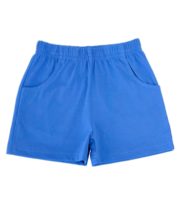 Luigi Luigi Dark Chambray Jersey Shorts w/ Pockets