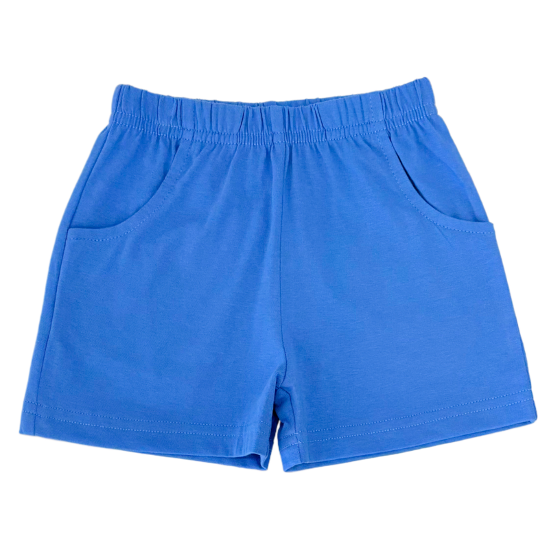 Luigi Luigi Dark Chambray Jersey Shorts w/ Pockets