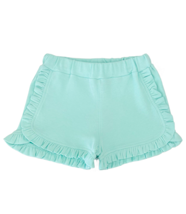 Luigi Luigi Lt. Jade Ruffle Trim Shorts