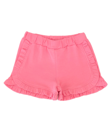 Luigi Luigi Bubblegum Ruffle Trim Shorts