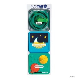 Fat Brain Toys Fat Brain Toys PlayTab Tiles 3-Pack: Gears Sensory Set