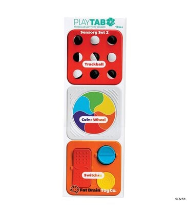 Fat Brain Toys Fat Brain Toys PlayTab Tiles 3-Pack: Color Sensory Set