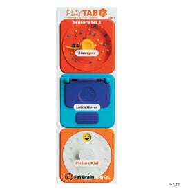 Fat Brain Toys Fat Brain Toys PlayTab Tiles 3-Pack: Bead Sweeper Sensory Set