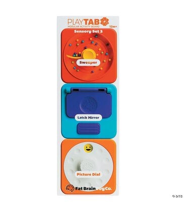 Fat Brain Toys Fat Brain Toys PlayTab Tiles 3-Pack: Bead Sweeper Sensory Set