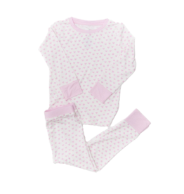 The Uptown Baby The Uptown Baby Hearts & Stripes Pajama Set
