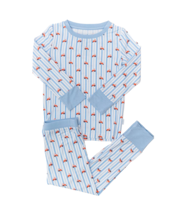The Uptown Baby The Uptown Baby Tractors Pajama Set