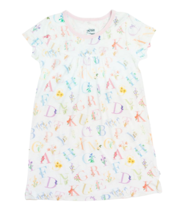 The Uptown Baby The Uptown Baby Floral ABC's Bamboo Dress