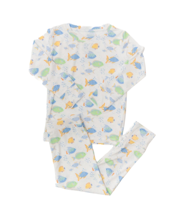 The Uptown Baby The Uptown Baby School of Fish Pajama Set