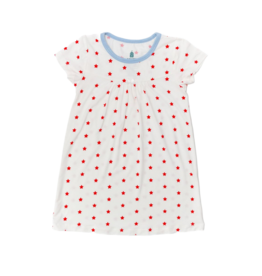 The Uptown Baby The Uptown Baby Red Stars Bamboo Dress