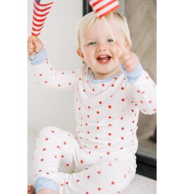The Uptown Baby The Uptown Baby Red Stars Pajamas
