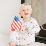 The Uptown Baby The Uptown Baby Red Stars Pajamas