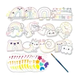 Ooly Ooly Playful Painters Easy Watercolor Painting Kit - Rainbow Cuties