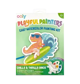Ooly Ooly Playful Painters Easy Watercolor Painting Kit - Chills & Thrills Dinos
