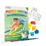 Ooly Ooly Playful Painters Easy Watercolor Painting Kit - Chills & Thrills Dinos