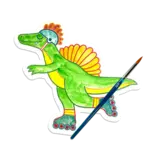 Ooly Ooly Playful Painters Easy Watercolor Painting Kit - Chills & Thrills Dinos