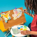 Ooly Ooly Playful Painters Easy Watercolor Painting Kit - Chills & Thrills Dinos