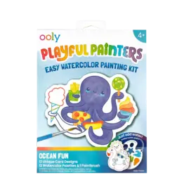 Ooly Ooly Playful Painters Easy Watercolor Painting Kit - Ocean Fun