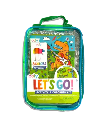 Ooly Ooly Let's Go! Activity & Coloring Kit - Robo Dinos