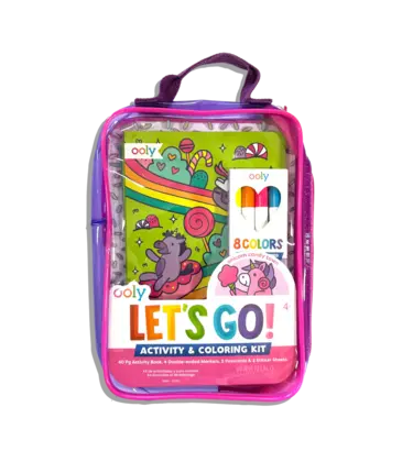Ooly Ooly Let's Go! Activity & Coloring Kit - Unicorn Candy Town