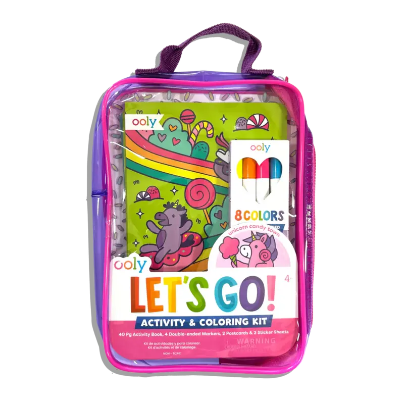 Ooly Ooly Let's Go! Activity & Coloring Kit - Unicorn Candy Town