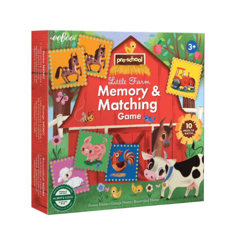 eeboo Pre-School Little Farm Matching Game
