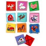 eeboo Pre-School Little Farm Matching Game