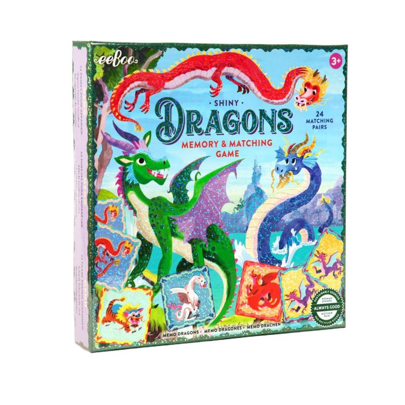 eeboo Dragons Shiny Matching Game