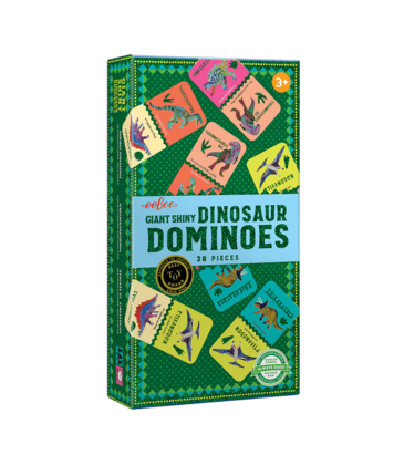 eeboo Giant Shiny Dinosaur Dominoes