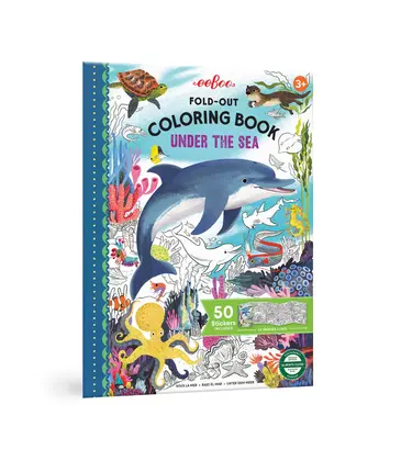 eeboo Fold-Out Coloring Book - Under the Sea