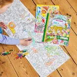 eeboo Fold-Out Coloring Book - Wild Things