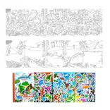 eeboo Fold-Out Coloring Book - Dinosaurs Abound