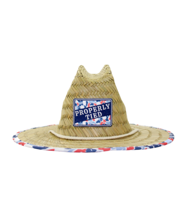 Properly Tied Properly Tied Cabo Straw Hat - Americana Camo