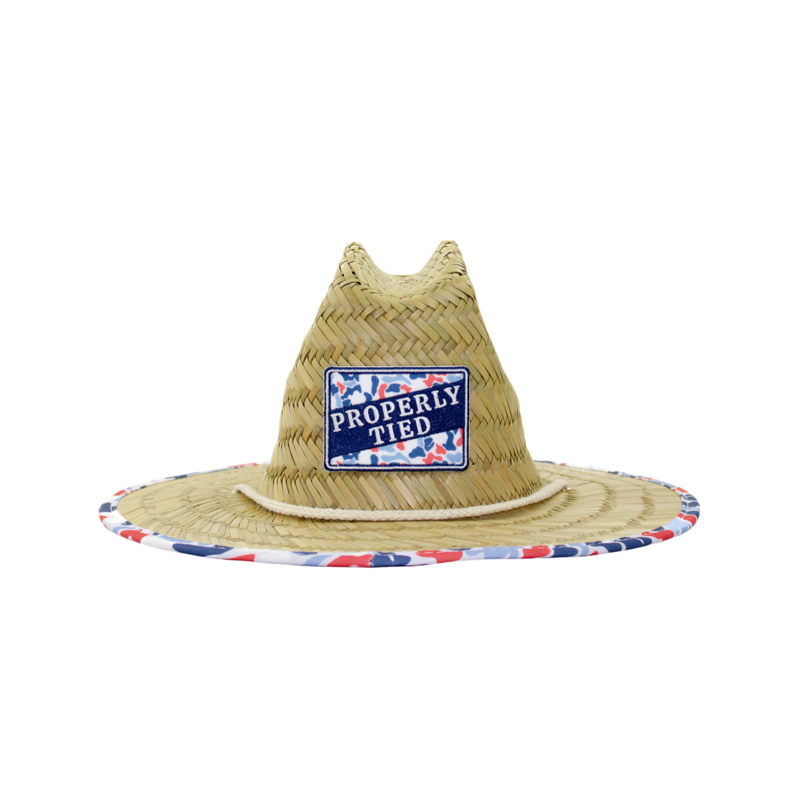 Properly Tied Properly Tied Cabo Straw Hat - Americana Camo
