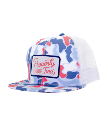 Properly Tied Properly Tied Sportsman Trucker Hat - Americana Camo