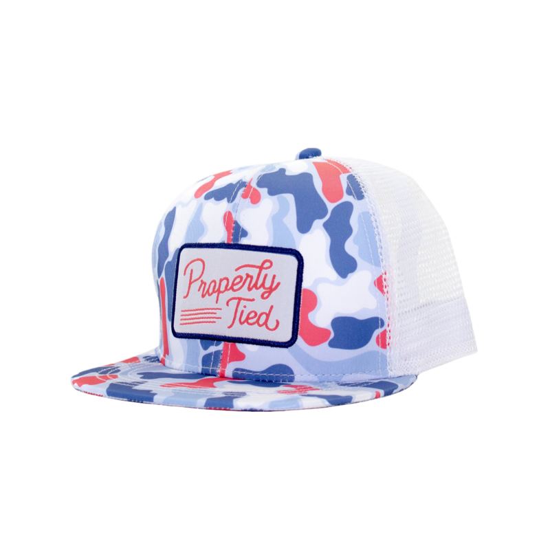 Properly Tied Properly Tied Sportsman Trucker Hat - Americana Camo