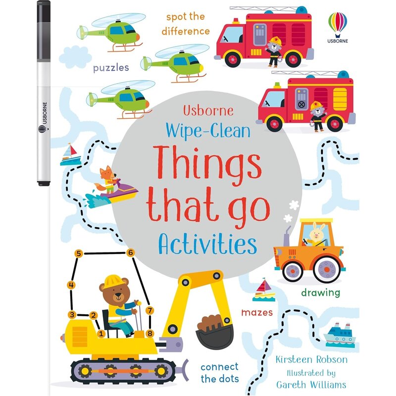 Wipe-Clean: Things That Go Activities