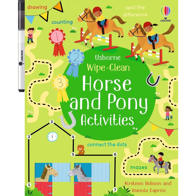 Wipe-Clean: Horse and Pony Activities
