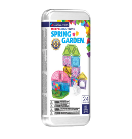 MAGNA-TILES microMAGS Spring Garden 24-Piece Travel Set