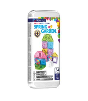 MAGNA-TILES microMAGS Spring Garden 24-Piece Travel Set