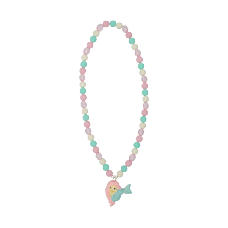 Great Pretenders Great Pretenders Pink Matte Mermaid Necklace