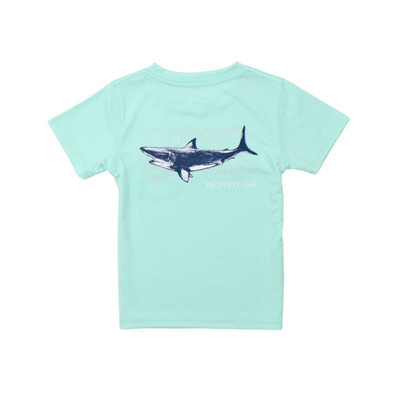 Properly Tied Properly Tied Performance Tee - Topo Shark