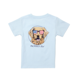 Properly Tied Properly Tied Periwinkle Tee - Patriot Dog