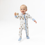 Angel Dear Angel Dear Zipper Romper - Cowdogs