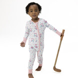 Angel Dear Angel Dear Zipper Romper - Golf Carts & Flowers