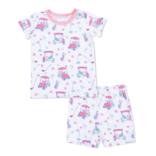 Angel Dear Angel Dear Loungewear Short Set - Golf Carts & Flowers