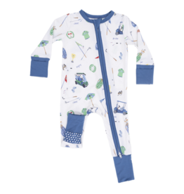 Angel Dear Angel Dear Zipper Romper - Golf Things