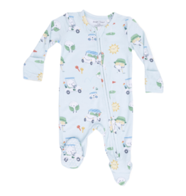 Angel Dear Angel Dear Zipper Footie - Golf Pros