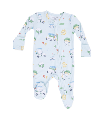Angel Dear Angel Dear Zipper Footie - Golf Pros